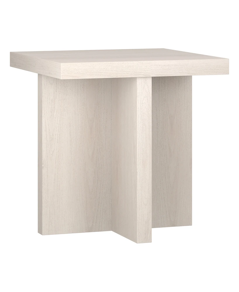 Hudson & Canal 22" Elna Wide Square Side Table