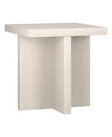 Hudson & Canal 22" Elna Wide Square Side Table