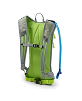 High Sierra HydraHike 2.0 4L Hydration Water Backpack for Hiking, Gray & Green