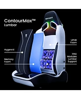 Vertagear SL5800 Ergonomic Large Gaming Chair featuring ContourMax Lumbar & VertaAir Seat systems - Rgb Led Kits Upgradeable Burgundy Red