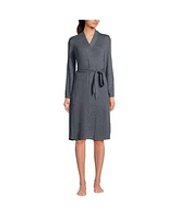 Lands' End Women's Cashtouch Faux Cashmere Cozy Robe