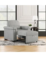 Slickblue 3-in-1 Convertible Sleeper Chair Sofa Bed with Pull-Out Couch and Adjustable Backrest, Includes Pillow