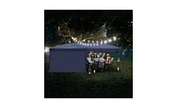 Slickblue Blue Waterproof Folding Tent with Two Windows - Durable Outdoor Shelter