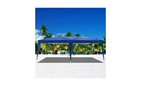 Slickblue Blue Waterproof Folding Tent with Two Windows - Durable Outdoor Shelter