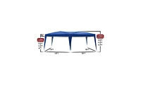 Slickblue Blue Waterproof Folding Tent with Two Windows - Durable Outdoor Shelter