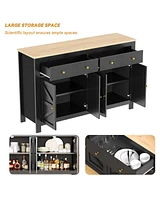 gaomon 55" Sideboard Buffet Cabinet, Kitchen Storage Cabinet, Coffee Bar Cabinet, Storage Cabinet for Kitchen