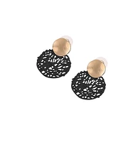 Sohi Women's Strokes Drop Earrings