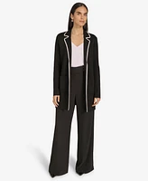 Calvin Klein Women's Tie Waist Sweater Blazer