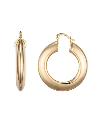 Macy's Gold-Plated Tube Hoop Earrings