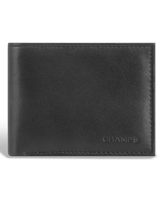 Champs Men's Classic Collection Leather Multi-Wing Card Wallet