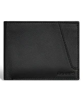 Champs Men's Iconic Collection Leather Center Wing Wallet