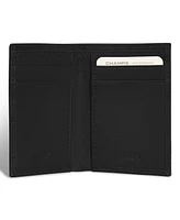 Champs Men's Onyx Collection Leather Vertical Slim Wallet