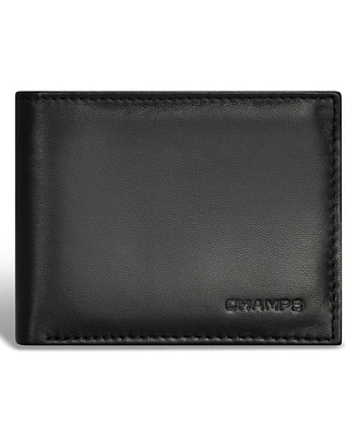 Champs Men's Classic Collection Leather Bi-Fold Wallet