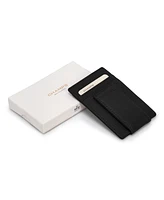 Champs Men's Onyx Collection Leather Mag Card Case