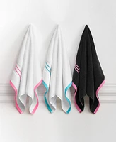 Juicy Couture Neon Border Cotton 6-Pc. Bath Towel Set