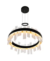 Cwi Lighting 14" Metal Guadiana Led Chandelier