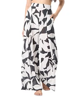 Vince Camuto Women's Printed Wide-Leg Pants Swim Cover-Up