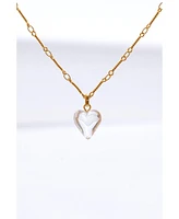 Classicharms Frost Heart Necklace and Earrings Set