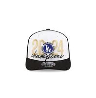 New Era Men's Black Los Angeles Dodgers 2024 World Series Champions Locker Room 9SEVENTY Adjustable Hat