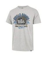 '47 Brand Men's Gray Los Angeles Dodgers 2024 World Series Franklin T-shirt