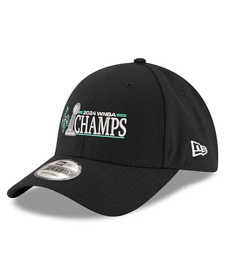 New Era Men's and Women's Black New York Liberty 2024 Wnba Finals Champions 9forty Adjustable Hat