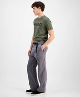 Hugo Boss Men's Gunner Classic Fit Belted Casual Trousers