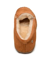 Minnetonka Men's Suede Sheepskin Tobie Slippers