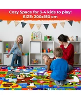 Quokka 78x59 Abc Classroom Rug for Kids - Alphabet Learning Area