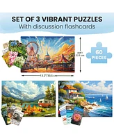 Quokka 3SET Pieces Dementia Puzzles for Elderly