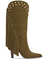 Jessica Simpson Women's Rosera Studded Fringe Cowboy Boots