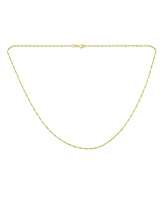 Bling Jewelry Singapore Chain 020 Gauge Necklace Gold Plated Sterling Silver