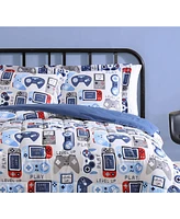 Alex + Bella Gamer Blue Grey -Piece Ultra Soft Microfiber Comforter Set