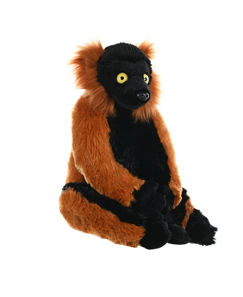 Wild Republic Cuddlekins Red Ruffed Lemur Stuffed Animal, 12 Inches