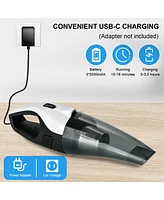 Sugift 8KPA Cordless Vacuum Cleaner Portable Handheld Vacuum for Car and House