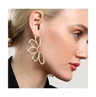 Sohi Women's The Semi-Flora Drop Earrings