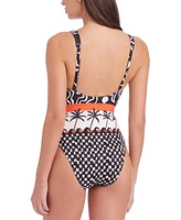 Sanctuary Women's Beach Conversations Plunge Mio One-Piece Swimsuit