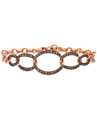 Le Vian Chocolatier Chocolate Diamond Bracelet (1-1/6 ct. t.w.) in 14k Strawberry Gold