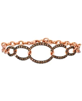 Le Vian Chocolatier Chocolate Diamond Bracelet (1-1/6 ct. t.w.) in 14k Strawberry Gold