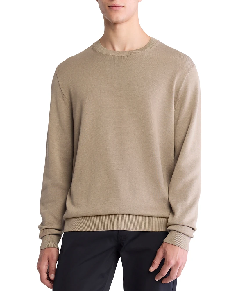 Calvin Klein Men's Long Sleeve Supima Cotton Crewneck Sweater