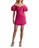 Tadashi Shoji Women's Sofie Puff Sleeve Mini Dress