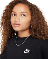 Nike Big Girls Sportswear Club Fleece Crewneck Sweatshirt