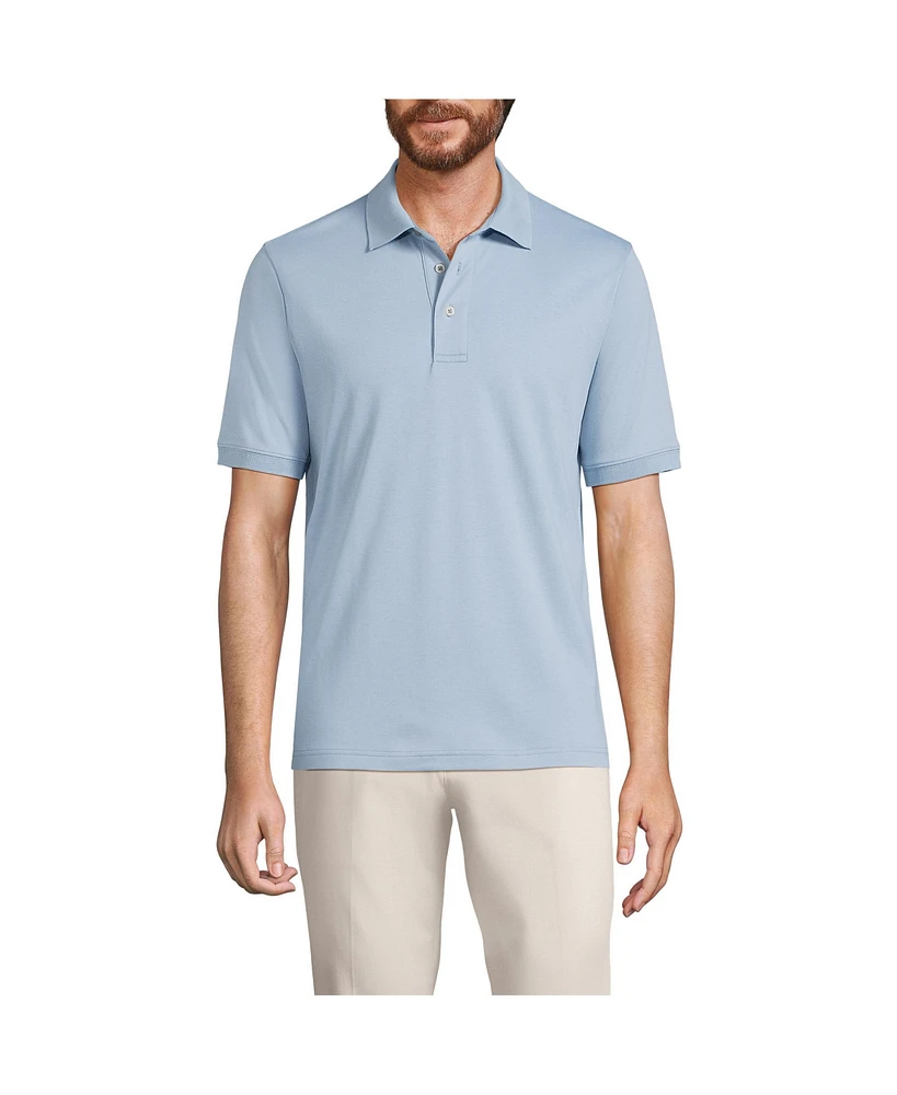 Lands' End Big & Tall Short Sleeve Cotton Supima Polo Shirt