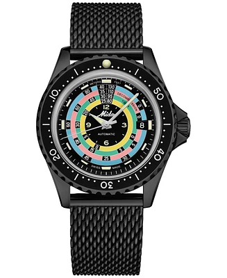 Mido Men's Swiss Automatic Ocean Star Decompression Timer 1961 Black Pvd Stainless Steel Mesh Bracelet Watch 41mm