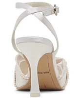 Dolce Vita Women's Lunette Pearl Ruffled Two-Piece Dress Sandals