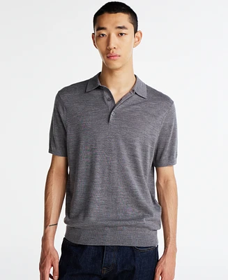 Tommy Hilfiger Men's Dress Casual Merino Wool Polo