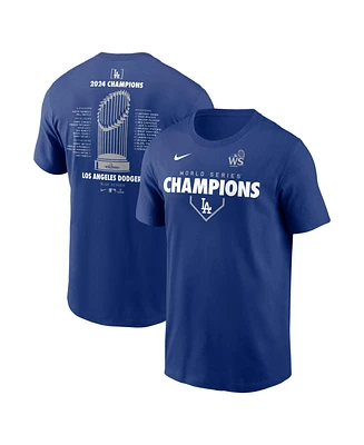 Nike Men's Royal Los Angeles Dodgers 2024 World Series Champions Roster T-Shirt