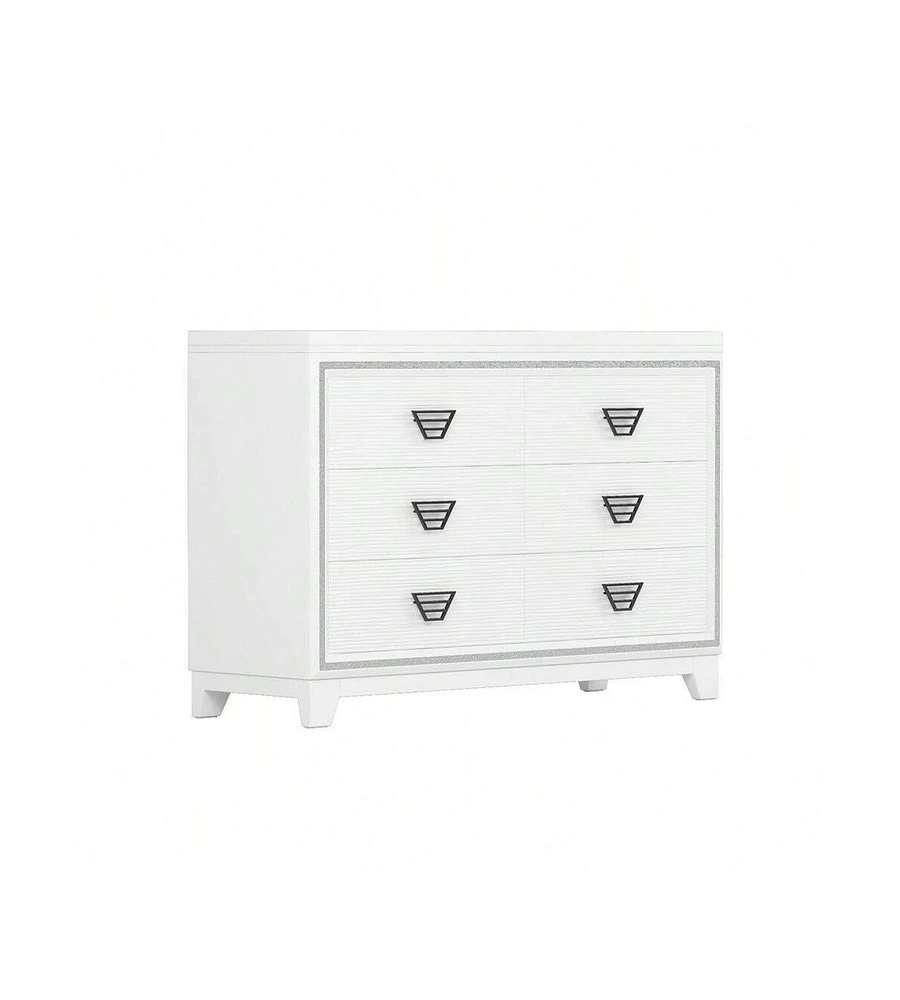 gaomon 6 Drawer Double Dresser, Dresser Closet With Anti