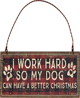 Primitives by Kathy Work Hard for My Dog Ornament