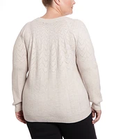 Joseph A Plus Pointelle Pullover Sweater