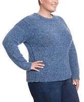 Joseph A Plus Boucle Crewneck Pullover Sweater